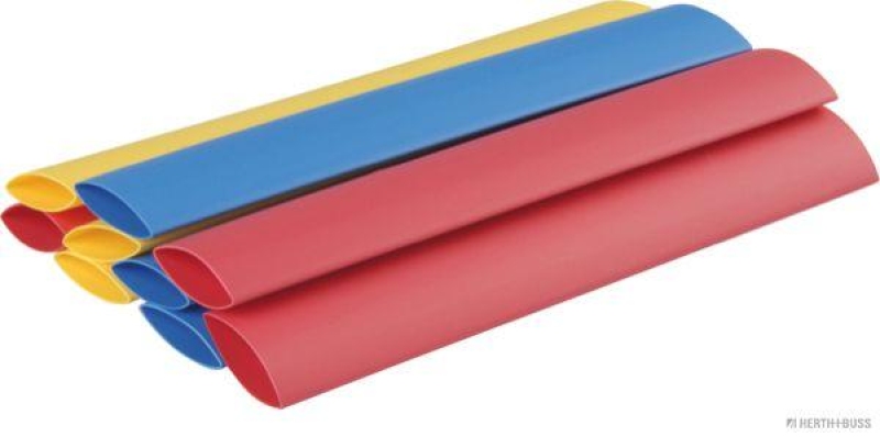 HERTH+BUSS 51273018 W&auml;rmeschrumpfschlauch 12,5/6,4 mm, 2 : 1, 9 St&uuml;ck, 125mm