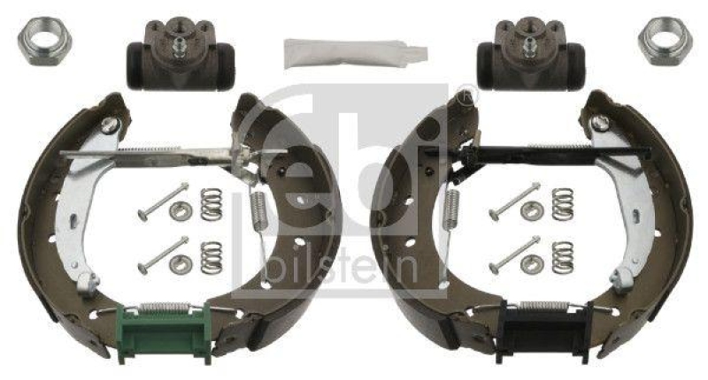 FEBI BILSTEIN 37546 Bremsbackensatz mit Anbaumaterial f&uuml;r Peugeot