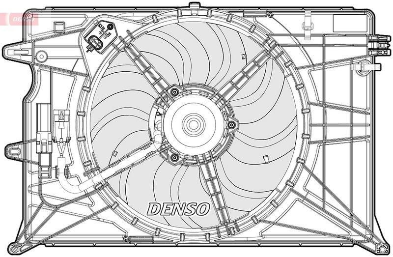 DENSO DER09313 K&uuml;hlerl&uuml;fter FIAT 500X (334_) 1.6 D Multijet (18-)