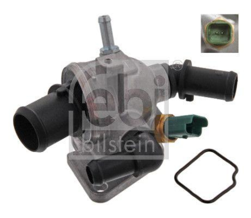 FEBI BILSTEIN 36284 Thermostatgeh&auml;use mit Temperaturschalter und Dichtung f&uuml;r Fiat