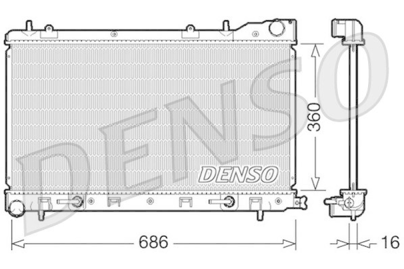 DENSO DRM36001 K&uuml;hler SUBARU FORESTER (SG) 2.0 X (2005 - )