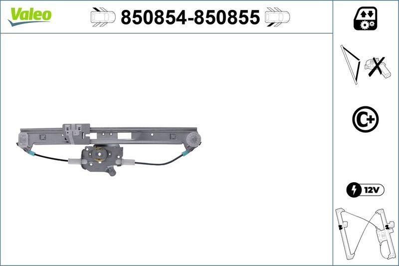 VALEO 850854 Fensterheber (ohne Motor) hinten links BMW 3