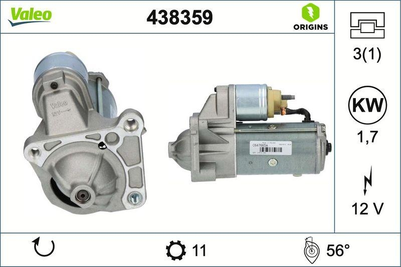 VALEO 438359 Starter Neu - ORIGINS