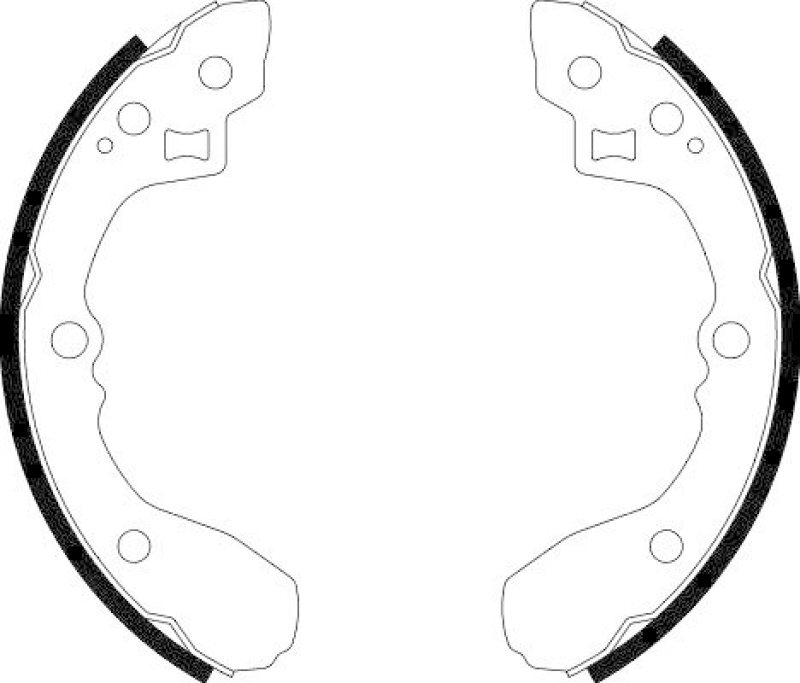 HELLA 8DB 355 002-931 Bremsbackensatz f&uuml;r KIA