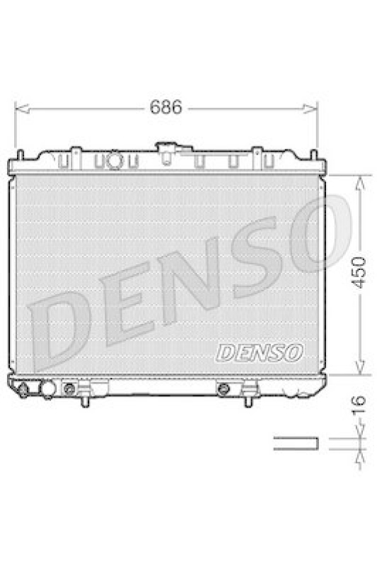 DENSO DRM46008 K&uuml;hler NISSAN X -Trail Aut. 10/00-07/03