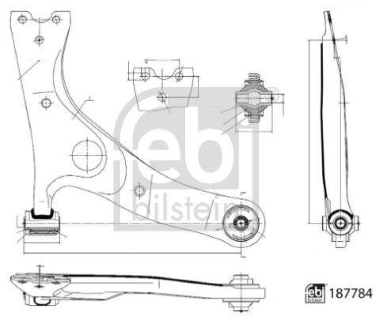 FEBI BILSTEIN 187784 Querlenker mit Lagern f&uuml;r TOYOTA