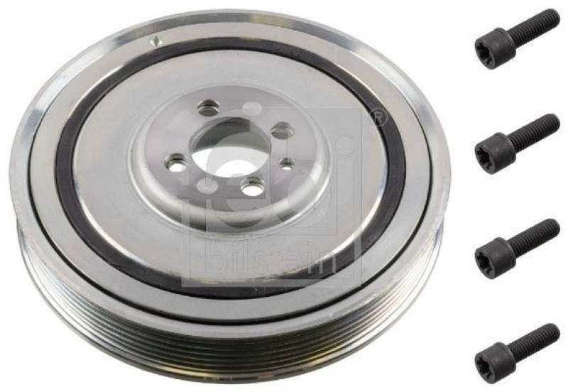 FEBI BILSTEIN 27822 Riemenscheibe (entkoppelt) für Kurbelwelle, mit Schrauben für Fiat