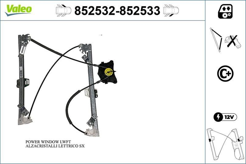 VALEO 852532 Fensterheber Komfortfunktion Vorne/L.
