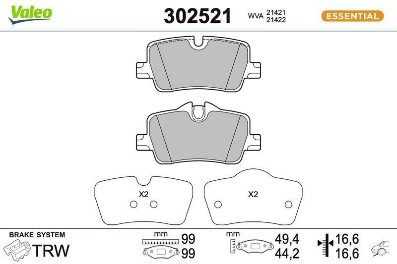 VALEO 302521 SBB-Satz FIRST