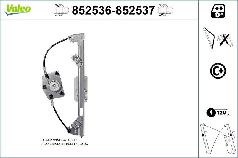 VALEO 852536 Fensterheber Komfortfunktion Hinten/L.
