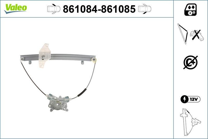 VALEO 861085 Fensterheber Nur Mechanismus FR Hyundai