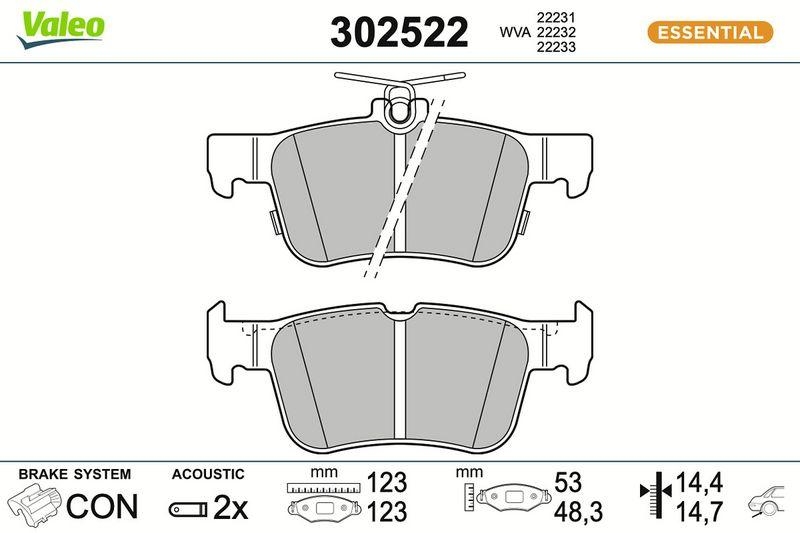 VALEO 302522 SBB-Satz FIRST