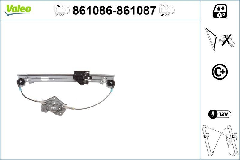 VALEO 861086 Fensterheber nur mit Komfort RL