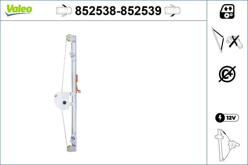 VALEO 852538 Fensterheber Vorne/Links FORD