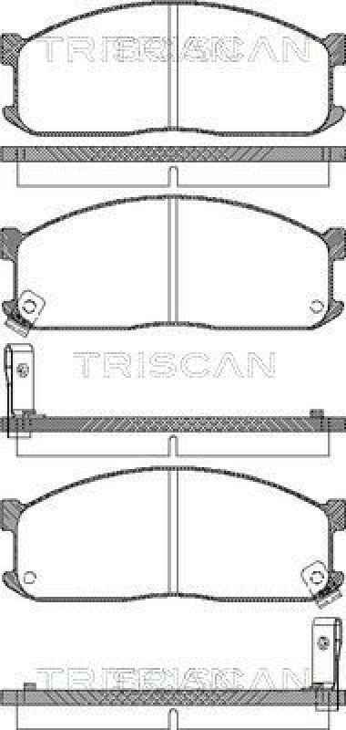 TRISCAN 8110 10873 Bremsbelag Vorne für Ford, Mazda