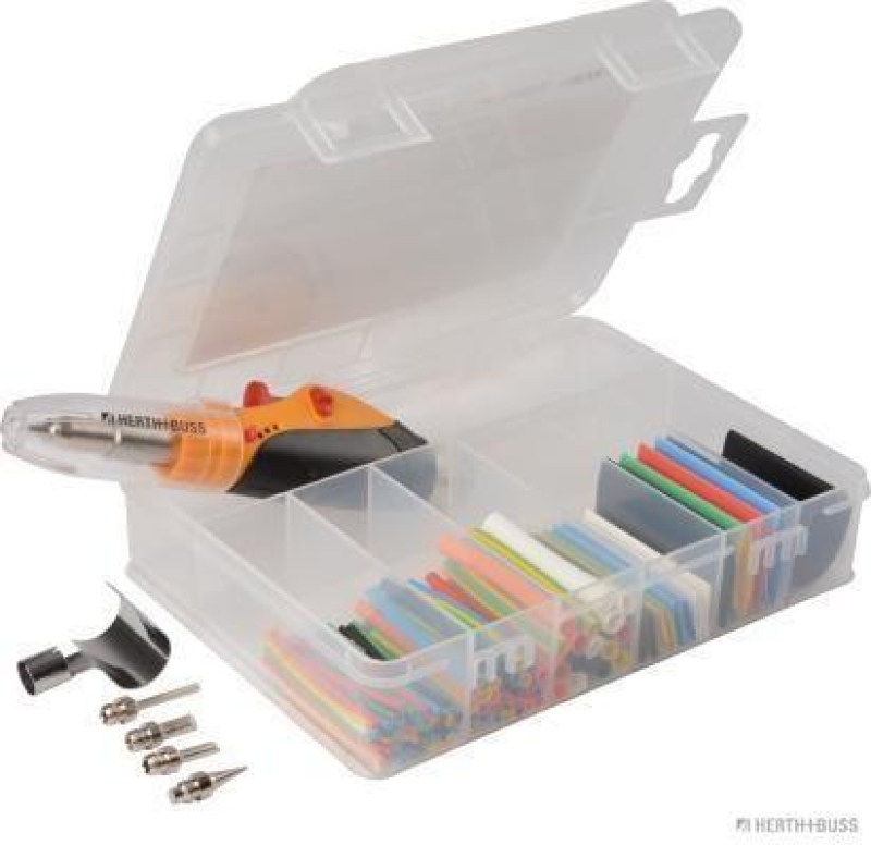 HERTH+BUSS 51273004 Sortiment, Wärmeschrumpfschlauch Schrumpfrate 2:1, mit Gaslötbrenner (ungefüllt), 50mm
