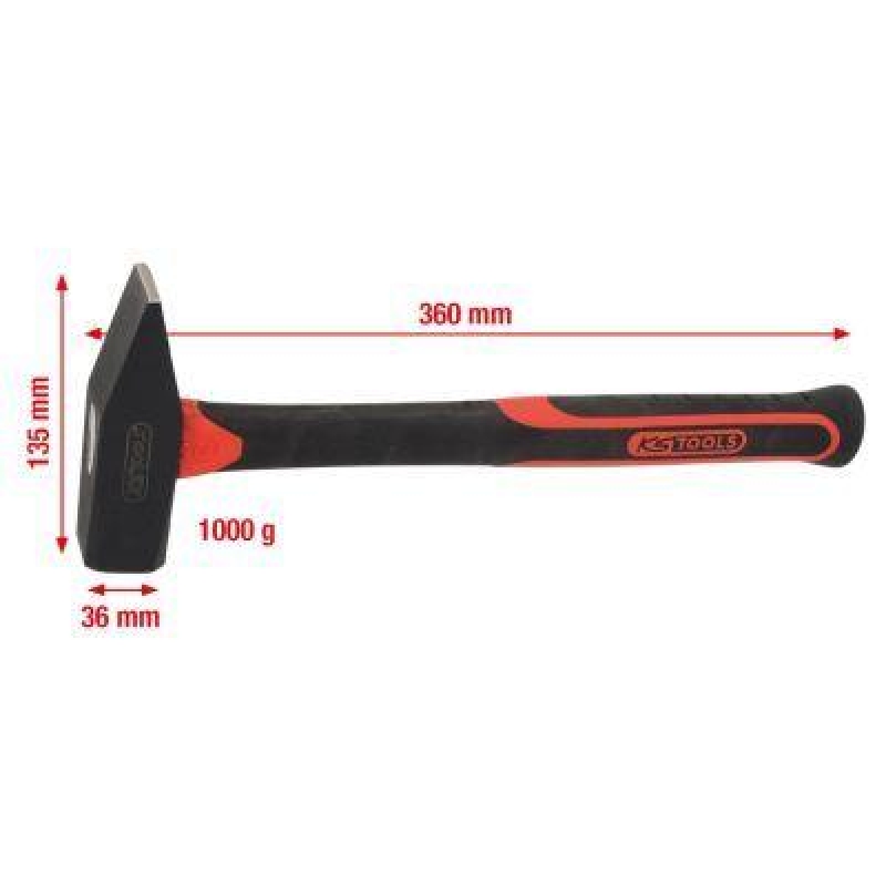 KS TOOLS 142.1401 Schlosserhammer