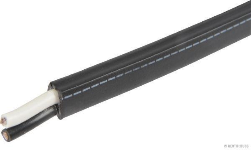 HERTH+BUSS 51274332 Elektroleitung FLFYY11Y 2 x 1,5 mm², schwarz/weiß, PVC