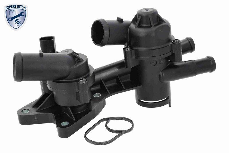 VEMO V15-99-2083 Thermostatgehäuse 80 °C, mit Gehäuse, Dichtung & Sensor für VW