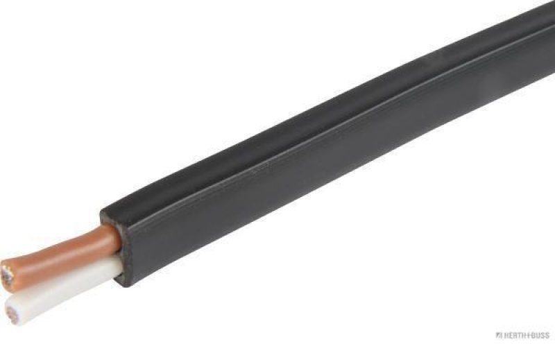 HERTH+BUSS 51274333 Elektroleitung FLFYY11Y 2 x 1,5 mm&sup2;, braun/wei&szlig;, PVC