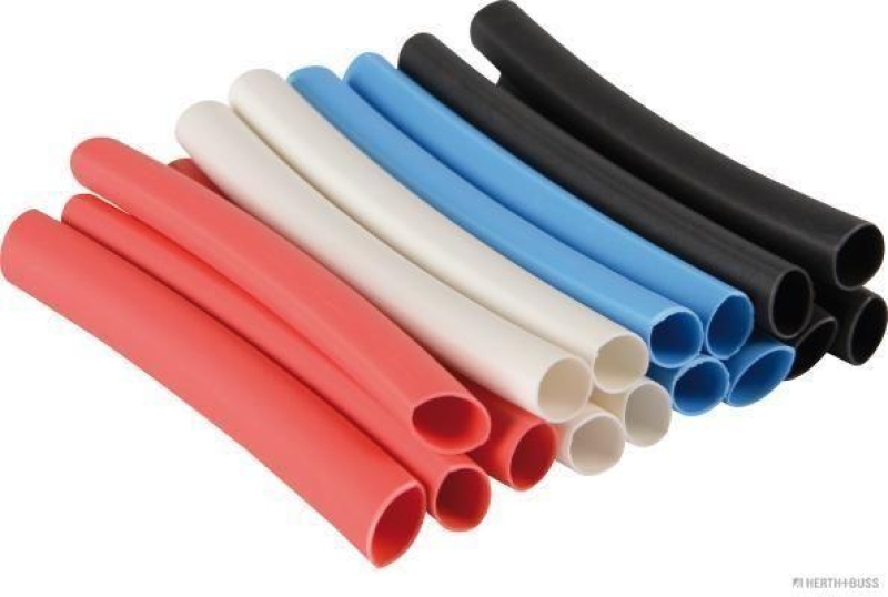 HERTH+BUSS 51273027 Wärmeschrumpfschlauch 4,8 / 2,4 mm, 2:1, Inhalt 16 Stück, 50mm