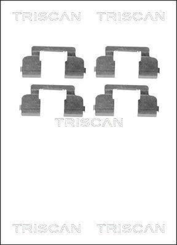 TRISCAN 8105 251597 Montagesatz, Scheibenbremsbelag f&uuml;r Dacia, Renault