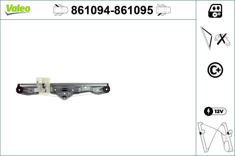 VALEO 861095 Fensterheber nur mit Komfort RL