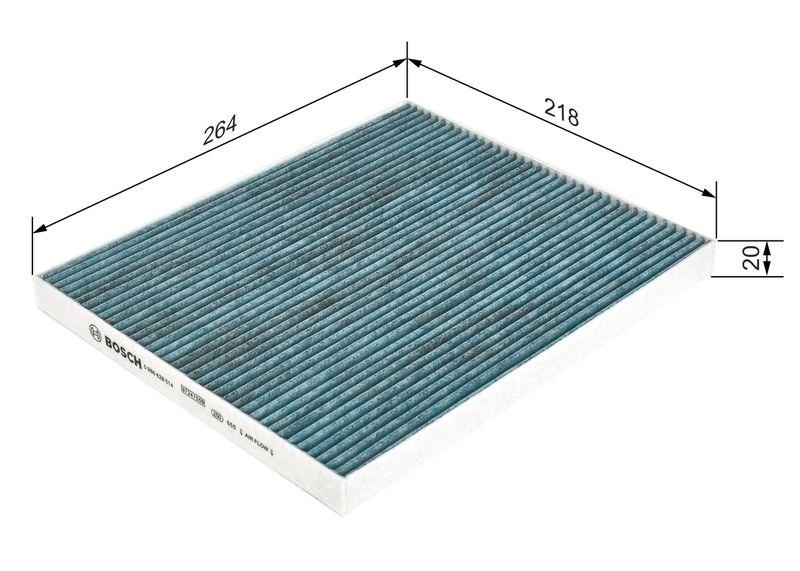 BOSCH 0 986 628 514 Filter Innenraumluft FILTER+