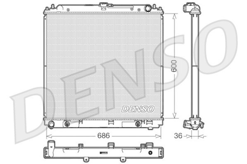 DENSO DRM46032 K&uuml;hler NISSAN PATHFINDER (R51) 4.0 4WD (2005 - )