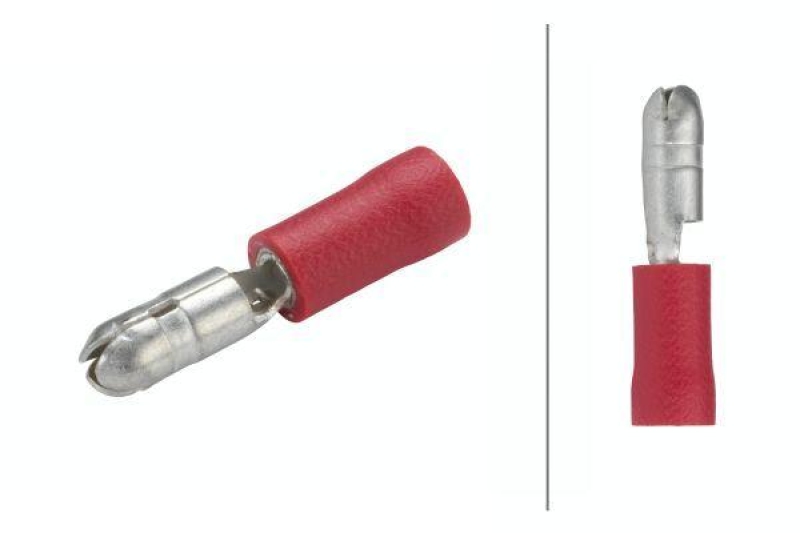 HELLA 8KW 044 040-812 Leitungsverbinder A 08 -> 1 mm², rot, Ø 4 mm