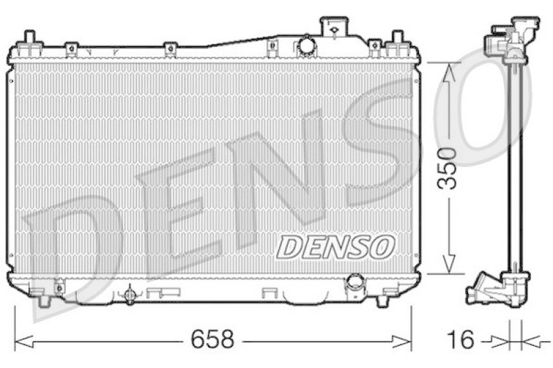 DENSO DRM40009 K&uuml;hler HONDA CIVIC VII Coupe (EM2) 1.7 i (2001 - 2005)