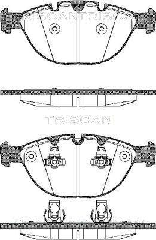TRISCAN 8110 11011 Bremsbelag Vorne f&uuml;r Bmw X5