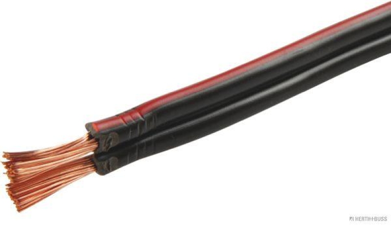 HERTH+BUSS 51275029005 Elektroleitung XYFAZ 2 x 2,5 mm&sup2;, schwarz/rot, PVC