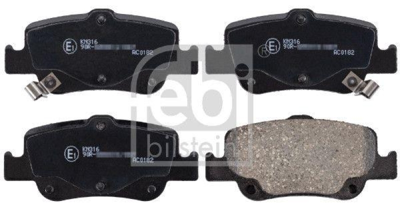 FEBI BILSTEIN 170285 Bremsbelagsatz f&uuml;r TOYOTA