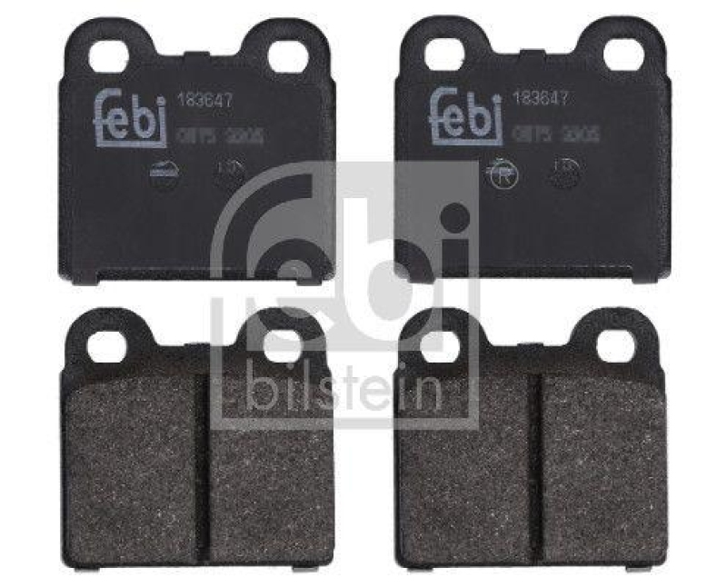 FEBI BILSTEIN 183647 Bremsbelagsatz f&uuml;r VW-Audi