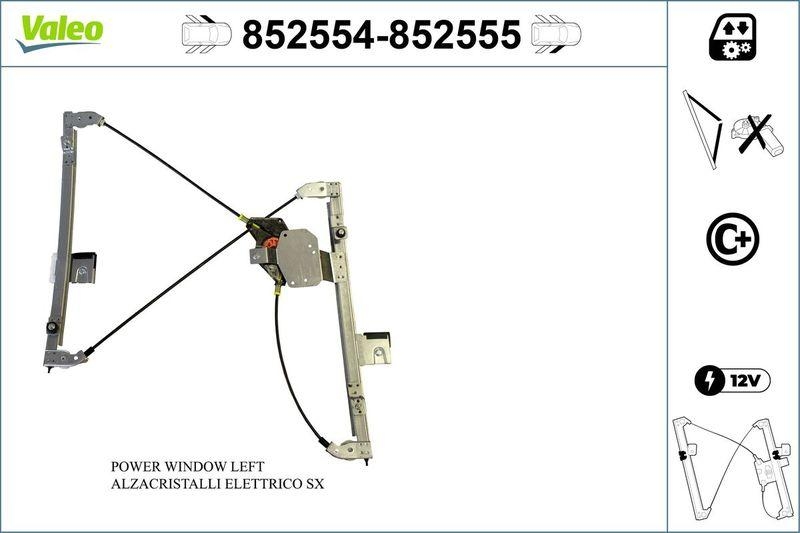 VALEO 852554 Fensterheber Komfortfunktion Vorne/L.