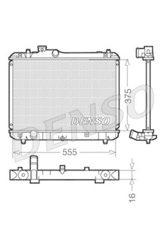 DENSO DRM47008 K&uuml;hler SUZUKI SWIFT III (MZ, EZ) 1.3 (2005 - )