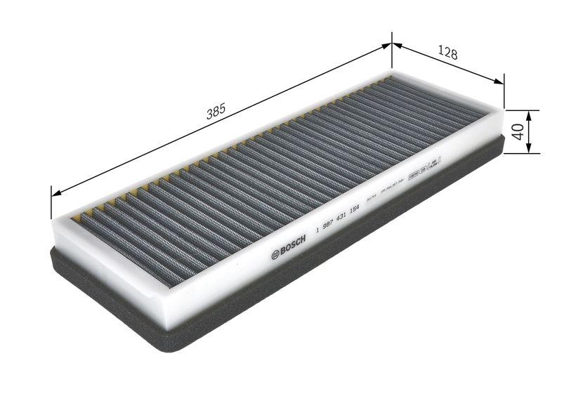 Bosch 1 987 431 154 Innenraumfilter M1154