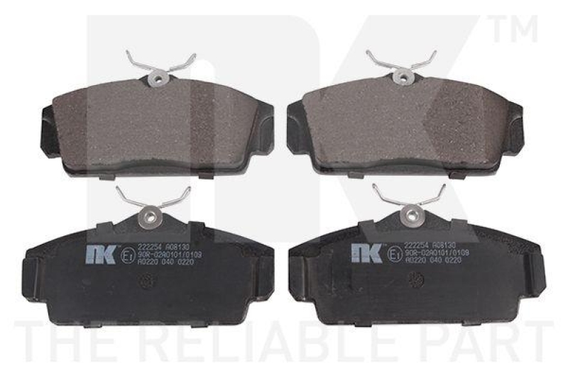 NK 222254 Bremsbelagsatz, Scheibenbremse f&uuml;r NISSAN