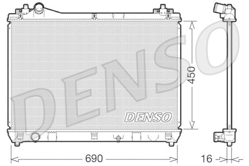 DENSO DRM47016 K&uuml;hler SUZUKI GRAND VITARA II (JT) 2.0 All-wheel Drive (2005 - )
