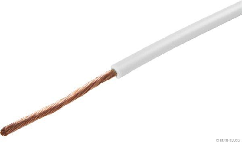 HERTH+BUSS 51275107001 Elektroleitung FLY 1,0 mm², weiß, PVC
