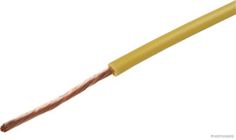 HERTH+BUSS 51275107002 Elektroleitung FLY 1,0 mm&sup2;, gelb, PVC