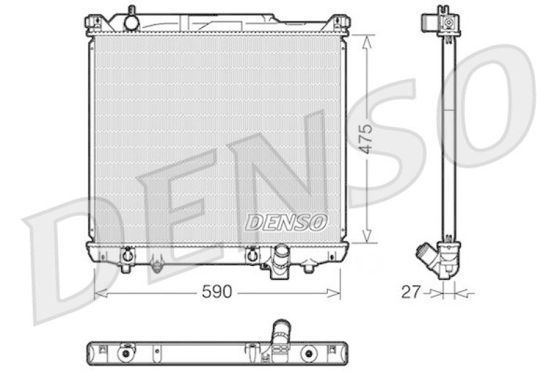 DENSO DRM47020 K&uuml;hler SUZUKI GRAND VITARA I (FT, GT) 2.7 4x4 (2001 - 2003)