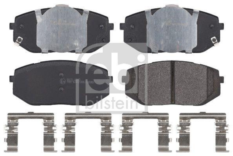 FEBI BILSTEIN 183655 Bremsbelagsatz mit Befestigungsmaterial f&uuml;r HYUNDAI