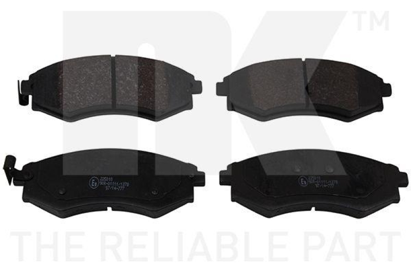 NK 225010 Bremsbelagsatz, Scheibenbremse f&uuml;r DAEWOO, SSANGYONG