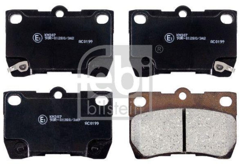 FEBI BILSTEIN 170295 Bremsbelagsatz f&uuml;r TOYOTA