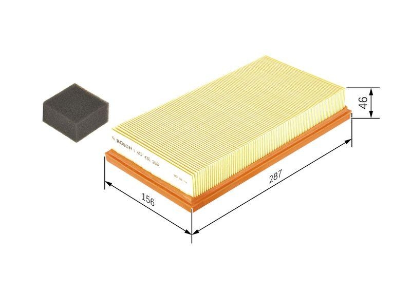 Bosch 1 457 433 268 Luftfiltereinsatz S3268