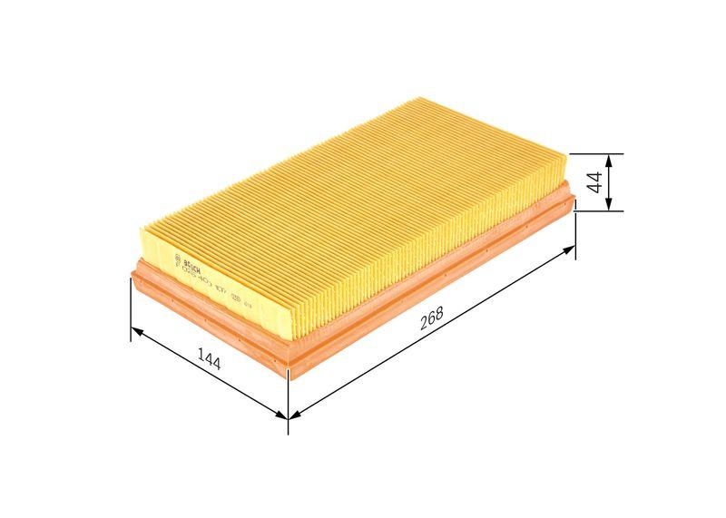 Bosch F 026 400 107 Luftfiltereinsatz S0107