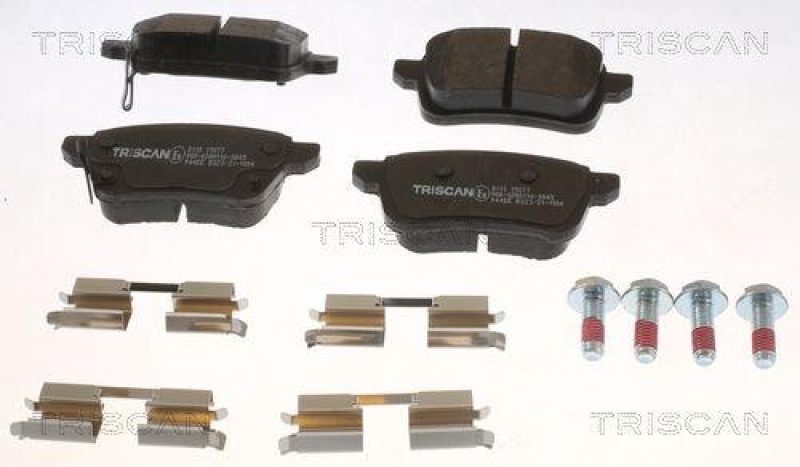 TRISCAN 8110 15077 Bremsbelag Hinten f&uuml;r Fiat