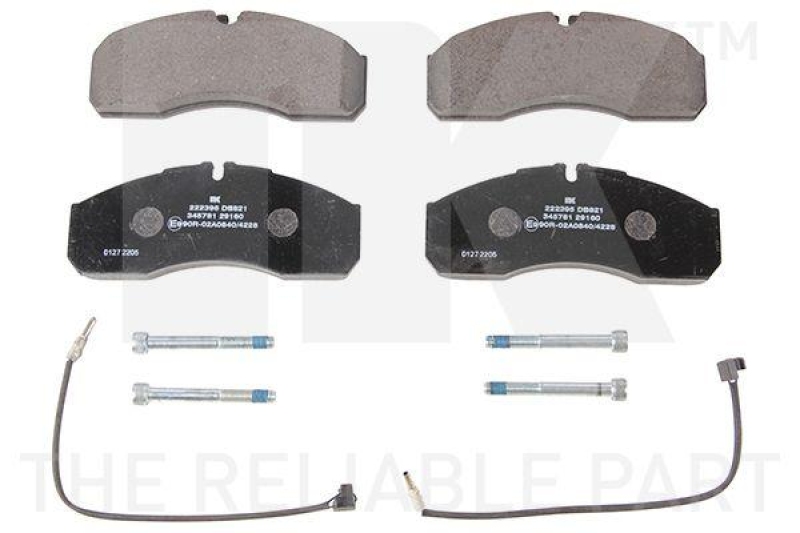 NK 222395 Bremsbelagsatz, Scheibenbremse f&uuml;r IVECO, NISS, REN, REN TRUCKS